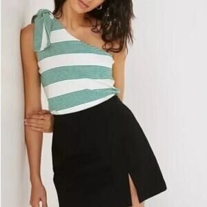 Bishop + Young One-Shoulder Tie Tank - New - Large